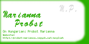 marianna probst business card